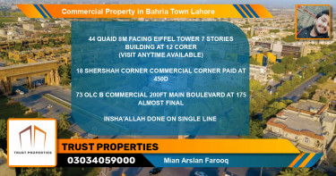 Commercial Property for Sale in Bahria Town, Lahore - (BP-71562)