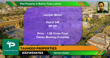 Residential Plot for Sale in Bahria Town, Lahore - (BP-71592)