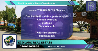 Residential Property for Rent in Bahria Town, Lahore - (BP-71627)