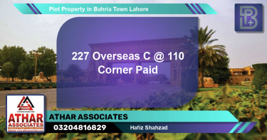 Residential Plot for Sale in Bahria Town, Lahore - (BP-71644)