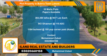 Residential Plot for Sale in Bahria Town, Lahore - (BP-71648)