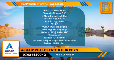Commercial Plot for Sale in Bahria Town, Lahore - (BP-71660)