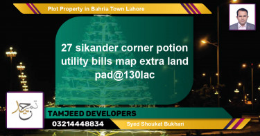 Residential Plot for Sale in Bahria Town, Lahore - (BP-71695)