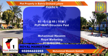 Residential Plot for Sale in Bahria Orchard, Lahore - (BP-71721)