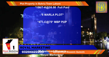 Residential Plot for Sale in Bahria Town, Lahore - (BP-71726)