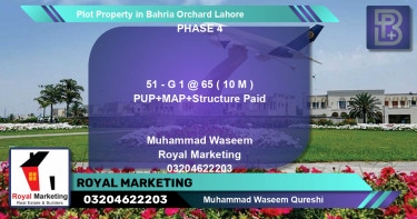 Residential Plot for Sale in Bahria Orchard, Lahore - (BP-71769)