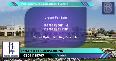 Residential Plot for Sale in Bahria Orchard, Lahore - (BP-71809)