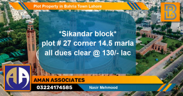 Residential Plot for Sale in Bahria Town, Lahore - (BP-71892)