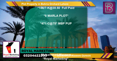 Residential Plot for Sale in Bahria Orchard, Lahore - (BP-71911)