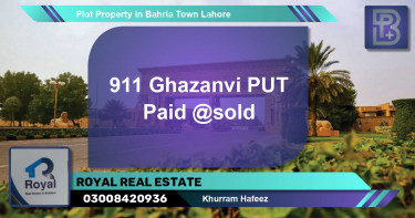 Residential Plot for Sale in Bahria Town, Lahore - (BP-71926)