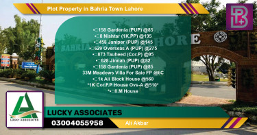 Residential Plot for Sale in Bahria Town, Lahore - (BP-71935)