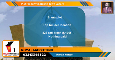 Residential Plot for Sale in Bahria Town, Lahore - (BP-71939)