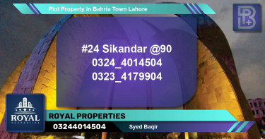 Residential Plot for Sale in Bahria Town, Lahore - (BP-71949)