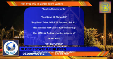 Commercial Plot for Sale in Bahria Town, Lahore - (BP-71962)