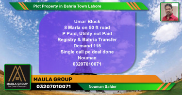 Residential Plot for Sale in Bahria Town, Lahore - (BP-71975)