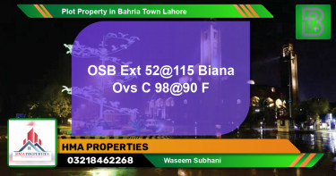Residential Plot for Sale in Bahria Town, Lahore - (BP-72058)