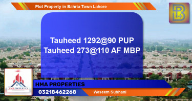 Residential Plot for Sale in Bahria Town, Lahore - (BP-72062)