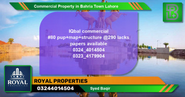 Commercial Property for Sale in Bahria Town, Lahore - (BP-72108)