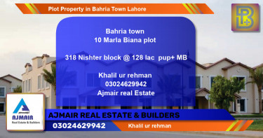 Residential Plot for Sale in Bahria Town, Lahore - (BP-72144)