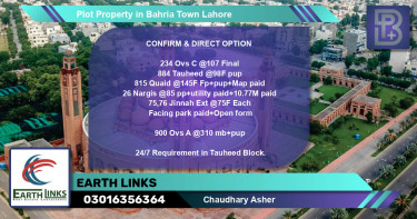 Residential Plot for Sale in Bahria Town, Lahore - (BP-72162)