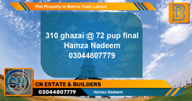 Residential Plot for Sale in Bahria Town, Lahore - (BP-72168)
