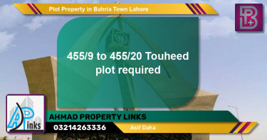 Residential Plot for Sale in Bahria Town, Lahore - (BP-72185)