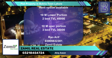 Residential Plot for Sale in Bahria Town, Lahore - (BP-72190)