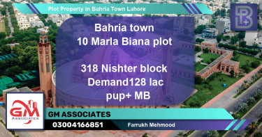 Residential Plot for Sale in Sector E - Nishtar Block -  Bahria Town, Lahore - (BP-72256)