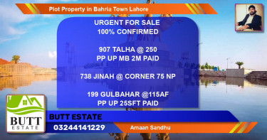 Residential Plot for Sale in Bahria Town, Lahore - (BP-72269)