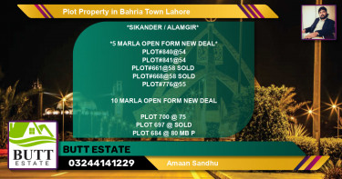 Residential Plot for Sale in Bahria Town, Lahore - (BP-72270)
