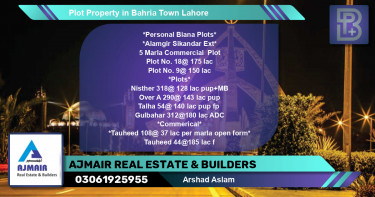 Commercial Plot for Sale in Bahria Town, Lahore - (BP-72273)