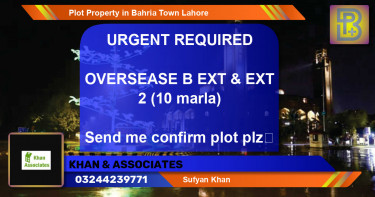 Residential Plot for Sale in Bahria Town, Lahore - (BP-72296)