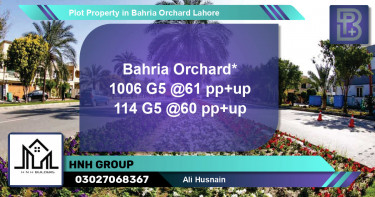Residential Plot for Sale in Bahria Orchard, Lahore - (BP-72300)