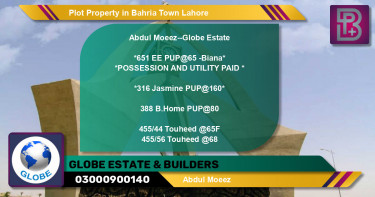 Residential Plot for Sale in Bahria Town, Lahore - (BP-72334)