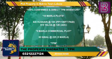 Commercial Plot for Sale in Bahria Town, Lahore - (BP-72340)
