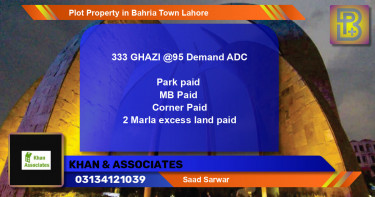 Residential Plot for Sale in Bahria Town, Lahore - (BP-72365)