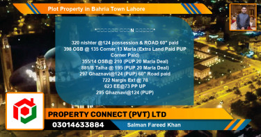 Residential Plot for Sale in Bahria Town, Lahore - (BP-72372)