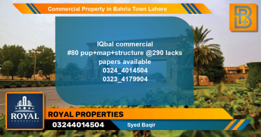 Commercial Property for Sale in Bahria Town, Lahore - (BP-72387)