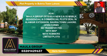 Commercial Plot for Sale in Bahria Town, Lahore - (BP-72404)