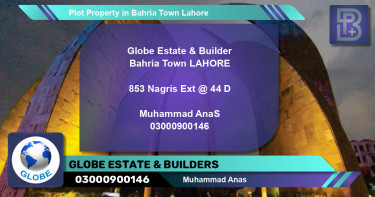 Residential Plot for Sale in Bahria Town, Lahore - (BP-72431)