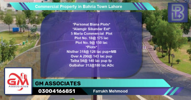 Commercial Property for Sale in Bahria Town, Lahore - (BP-72435)