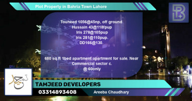 Commercial Plot for Sale in Bahria Town, Lahore - (BP-72455)