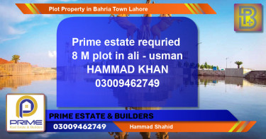Residential Plot for Sale in Bahria Town, Lahore - (BP-72457)