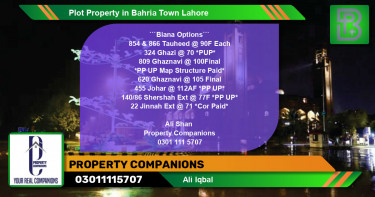 Residential Plot for Sale in Bahria Town, Lahore - (BP-72458)