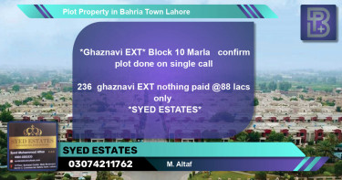Residential Plot for Sale in Bahria Town, Lahore - (BP-72479)