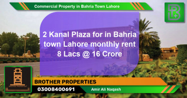 Commercial Property for Rent in Bahria Town, Lahore - (BP-72483)