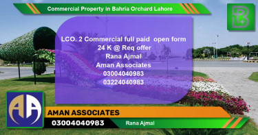 Commercial Property for Sale in Bahria Orchard, Lahore - (BP-72554)