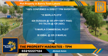 Commercial Plot for Sale in Bahria Town, Lahore - (BP-72589)