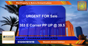 Residential Plot for Sale in Bahria Orchard, Lahore - (BP-72600)