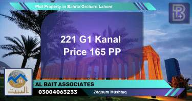 Residential Plot for Sale in Bahria Orchard, Lahore - (BP-72605)